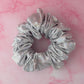 Disco - Silver Glitter ball dance fabric XL Scrunchie
