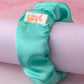 Mynte - Mint satin wide scrunchie