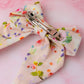 Eloise - Pink floral print classic Hair Bow