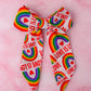 Love is Love - Rainbow pride long Hair Bow