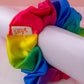 Rainbow - Rainbow Satin classic scrunchie
