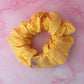 Back to School - Yellow Gingham print XL Scrunchie