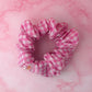 Jessi - Pink gingham print XL Scrunchie