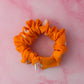 Molly - Orange and white polka dot gym & swim wide scrunchie