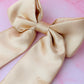 Golden - Gold Satin long Hair Bow