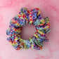 Watercolour Heart - multicoloured heart print XL Scrunchie