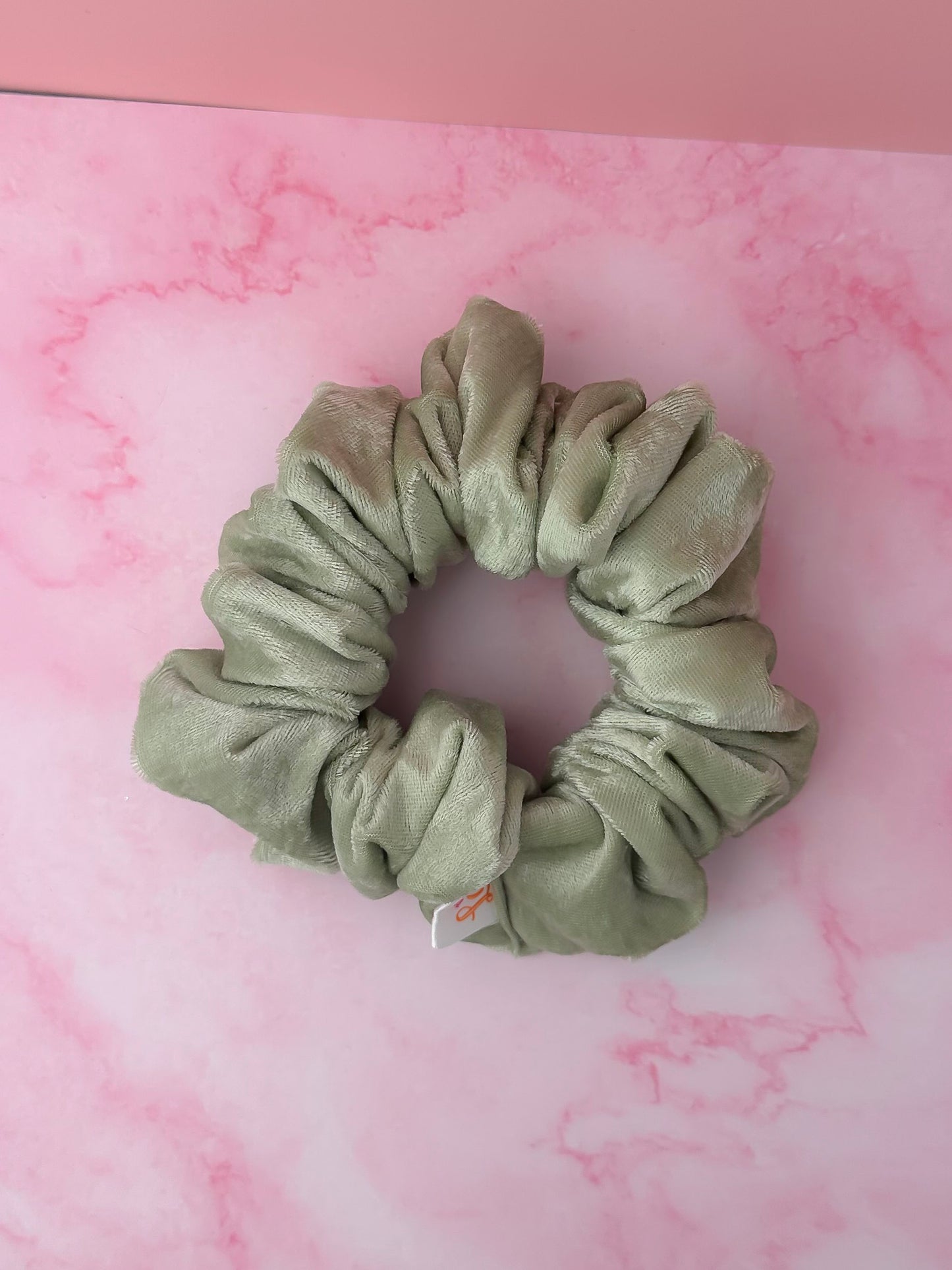 Meadow - Pale Green velvet XL Scrunchie
