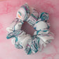 Marble - White marble print Gym & Swim XL Scrunchie