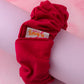 Cherri - Red Needlecord classic scrunchie