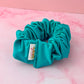 Cyan - Teal gym & swim wide scrunchie