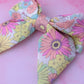 Flower Power - retro floral print classic Hair Bow