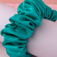 Cyan - Teal gym & swim wide scrunchie