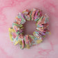 Flower Power - retro coloured XL Scrunchie