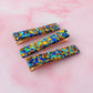 Hermes - Royal Blue and Gold Trio of Resin Hair Clips