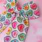 Love Heart -Love heart print long Hair Bow