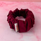 Victoria - Burgundy Needlecord classic scrunchie