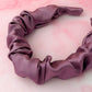 Mauve - Mauve Satin Scrunchie Headband