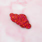 Scorpio - Pink & orange Mix Glitter Cloud shaped Resin Hair Clip