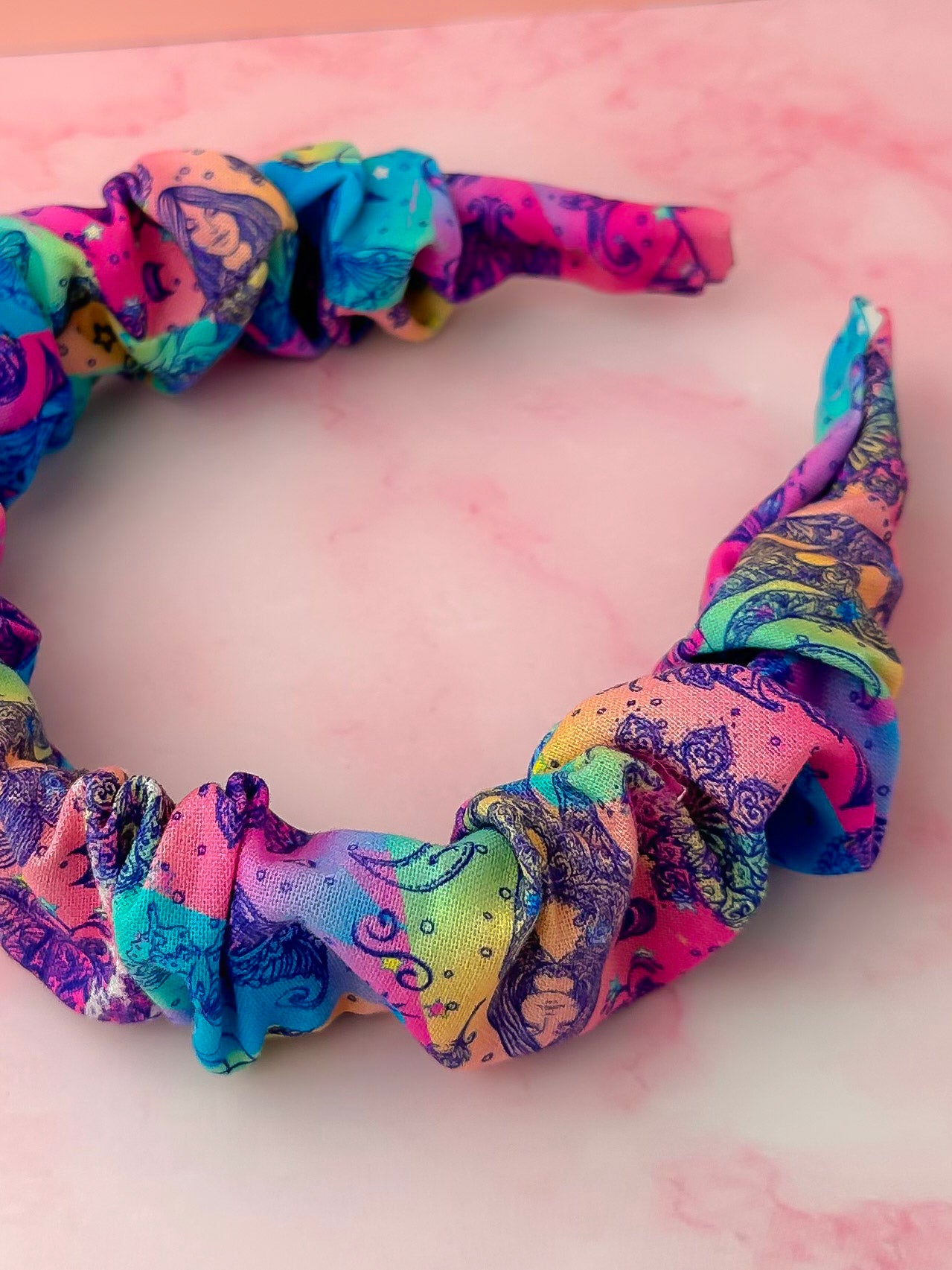 Chakra - Spiritual Zen print Scrunchie Headband