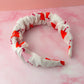 Amore - heart print Scrunchie Headband