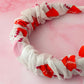 Amore - heart print Scrunchie Headband