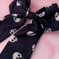 Ophelia - Skull print long Hair Bow