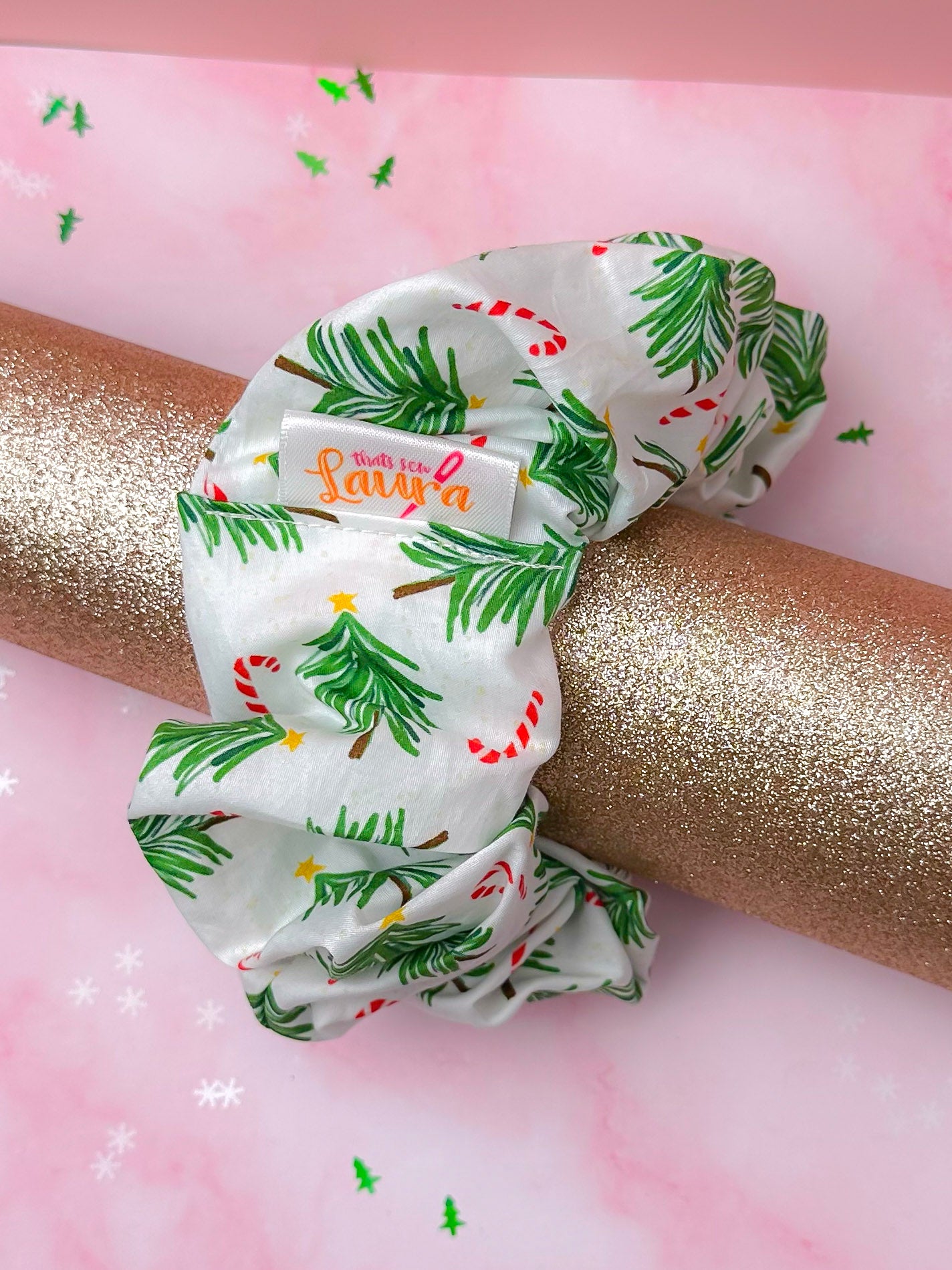 Classic Christmas XL Scrunchie | Handmade Hair Accessories UK