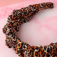 Leo - Leopard print Scrunchie Headband