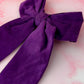 Violet - Purple Needlecord long Hair Bow