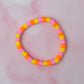 Mocktail | Pink, Orange & Yellow Beaded Bracelet