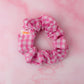 Jessi - Pink Gingham print classic scrunchie