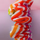 Zig Zag - multicolour Zigzag print wide scrunchie