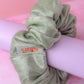 Meadow - Pale Green velvet XL Scrunchie