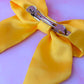 Daffy - Yellow Satin classic Hair Bow
