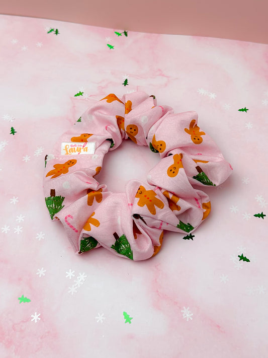 Gumdrop, Gingerbread themed Christmas classic scrunchie