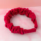 Cherri - Pink Needlecord Scrunchie Headband