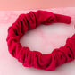 Cherri - Pink Needlecord Scrunchie Headband