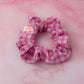 Jessi - Pink Gingham print classic scrunchie