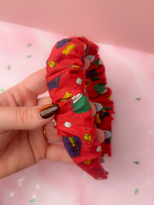 Hot Chocolate EXCLUSIVE Scrunchie Headband | Handmade Hair Accessories UK