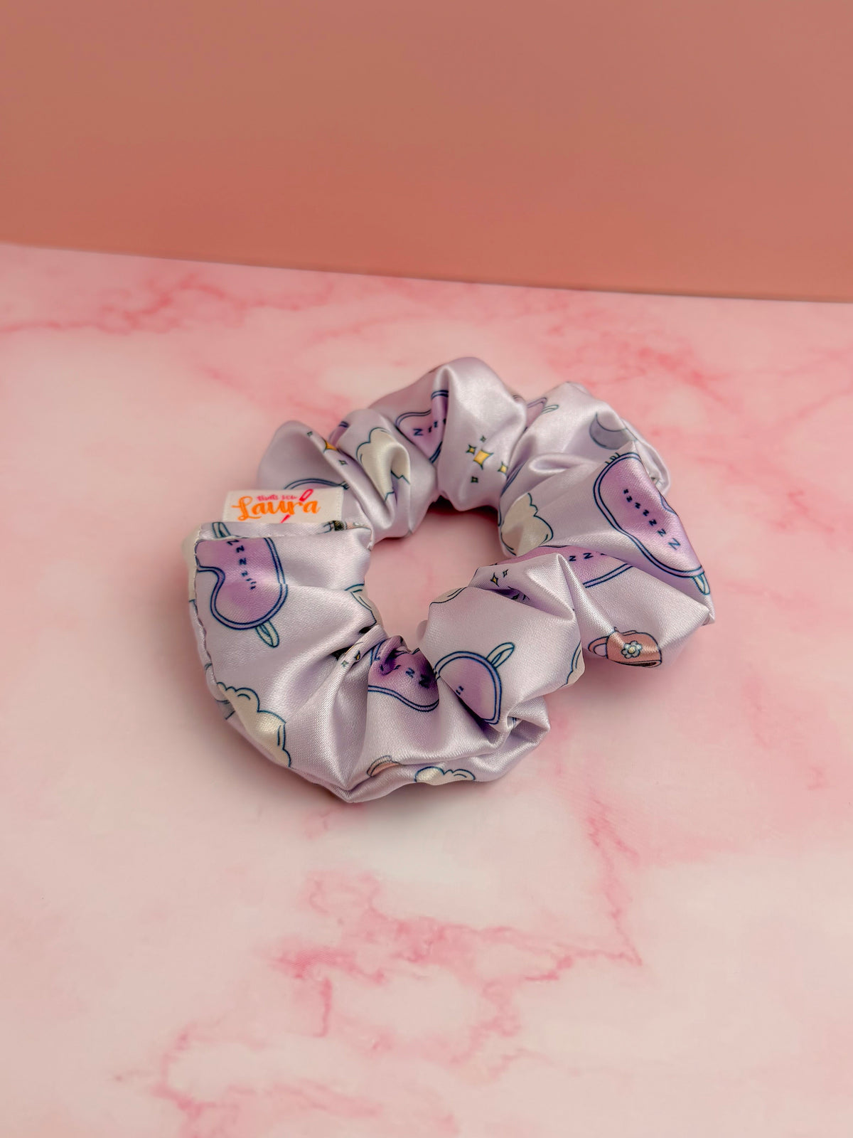 Sleepy time -  EXCLUSIVE print bed time themed classic scrunchie