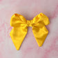 Daffy - Yellow Satin classic Hair Bow
