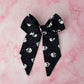 Ophelia - Skull print long Hair Bow