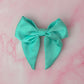 Mint - Mint Satin classic Hair Bow