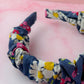Daisy Dreams - Floral Denim Scrunchie Headband