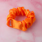 Pumpkin - Orange satin wide scrunchie