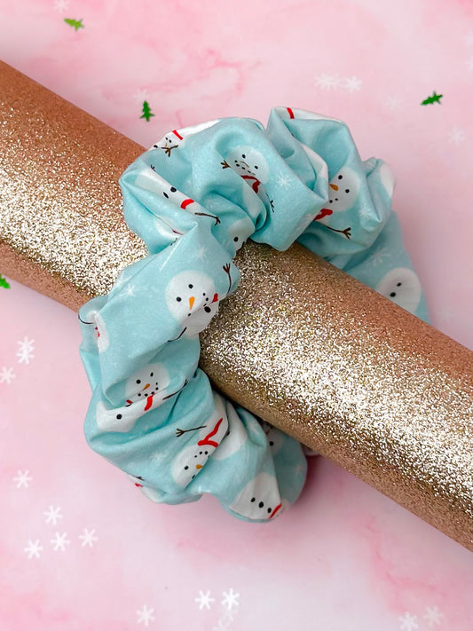 Frosty, Snowman themed Christmas classic scrunchie