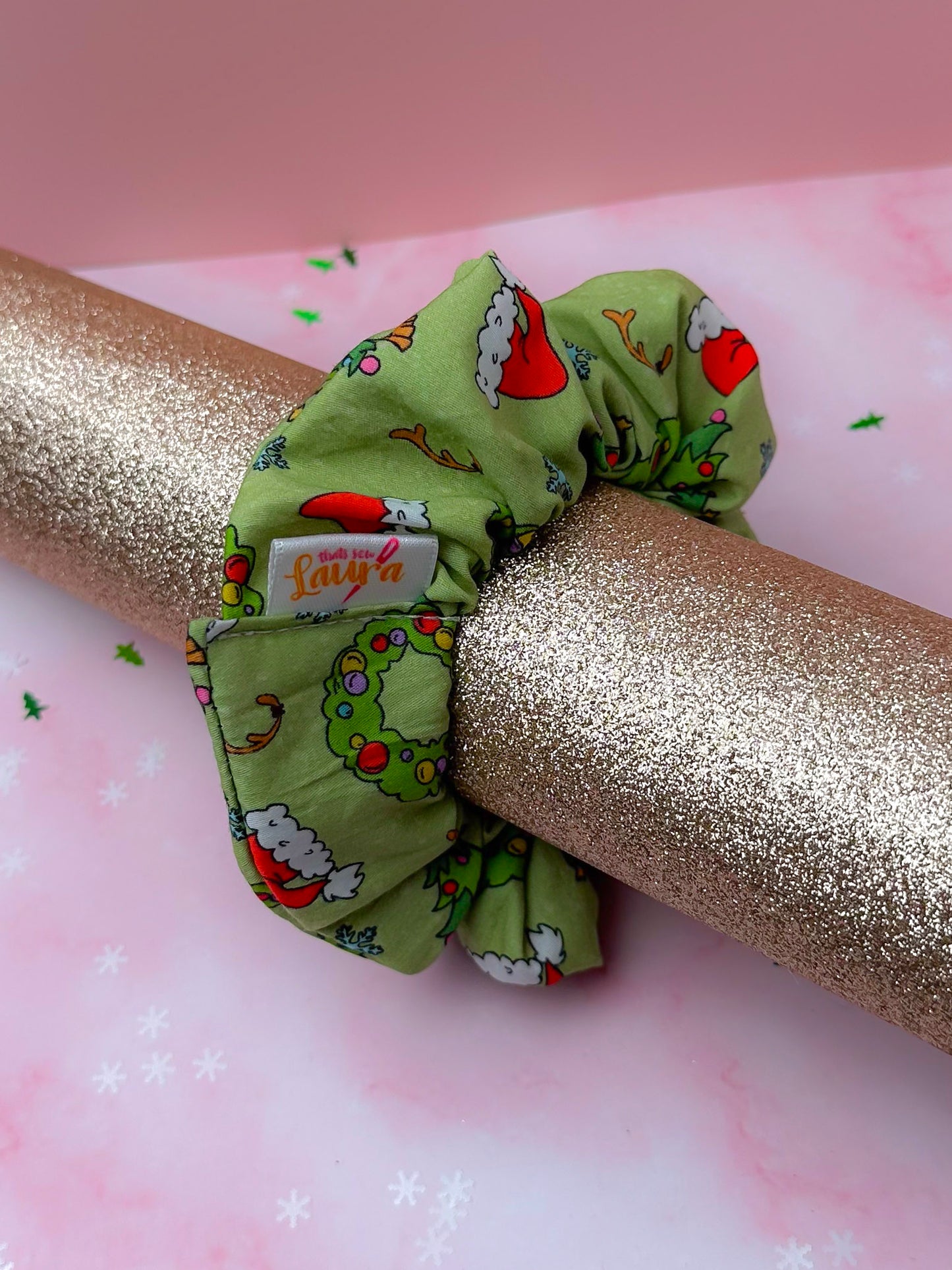 Grinchmas, Grinch inspired Christmas classic scrunchie