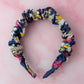Daisy Dreams - Floral Denim Scrunchie Headband