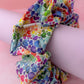 Watercolour Heart - multicoloured heart print XL Scrunchie