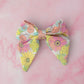 Flower Power - retro floral print classic Hair Bow